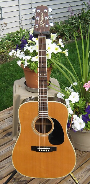1986 Japan Takamine EF360S Solid Top Acoustic Guitar With Factory Electronics