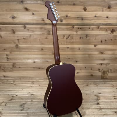 Fender Malibu Player Acoustic Guitar - Burgundy Satin image 5
