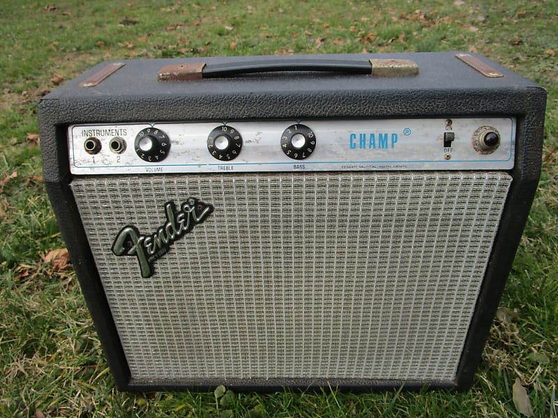 Fender Champ  Amp, 1979, Silverface, Utah Speaker, Fender Tubes, Totally Original image 1
