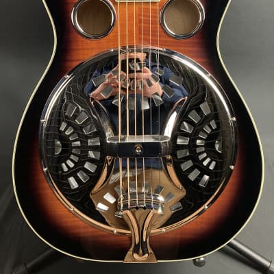 Recording King RR-75PL-SN Phil Leadbetter Signature Square Neck Resonator Guitar Vintage Sunburst image 2