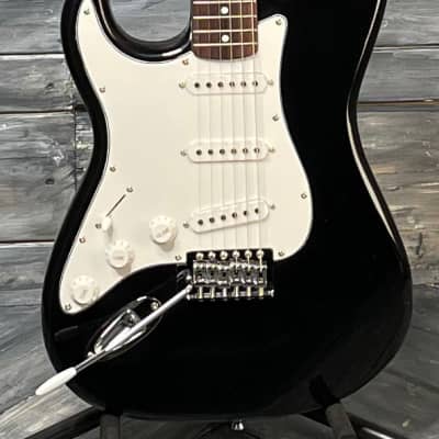 Stagg Left Handed S300 Strat Style Electric Guitar- Black image 1