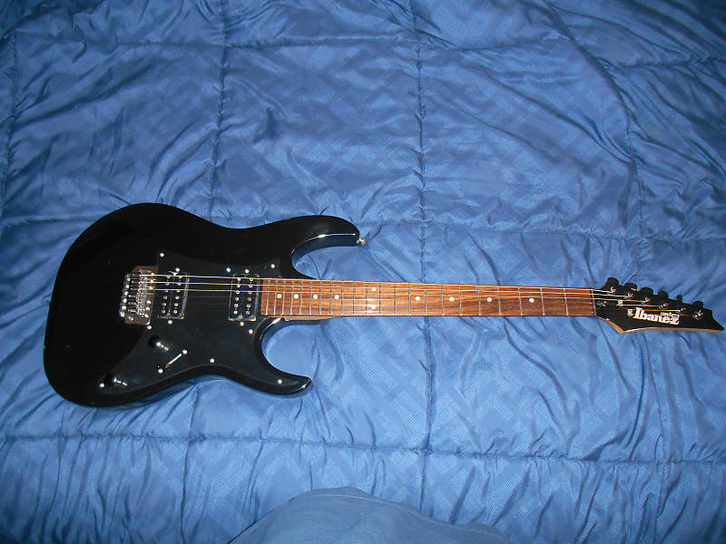 Ibanez Gio Guitar Black GlossHHLocking Tuners Reverb
