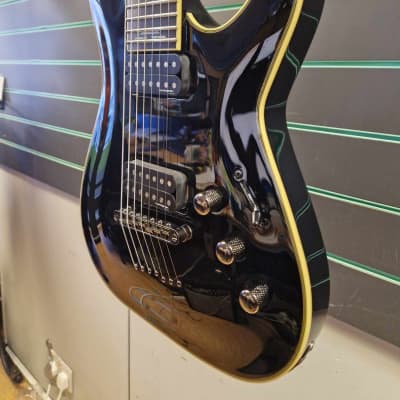 Schecter C-7 BlackJack Gloss Black 2020 Electric Guitar image 4