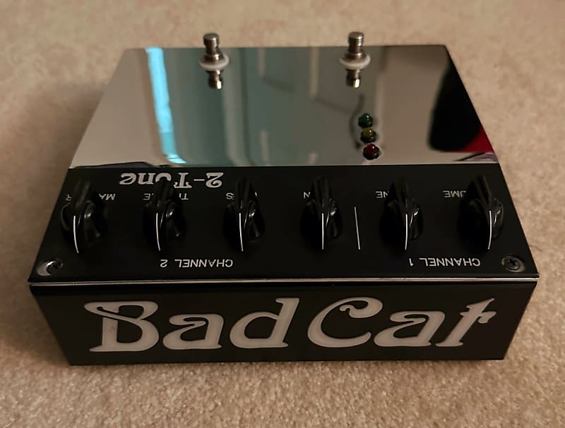 Bad Cat 2-Tone Tube Preamp Pedal 2000s - Black and Chrome | Reverb