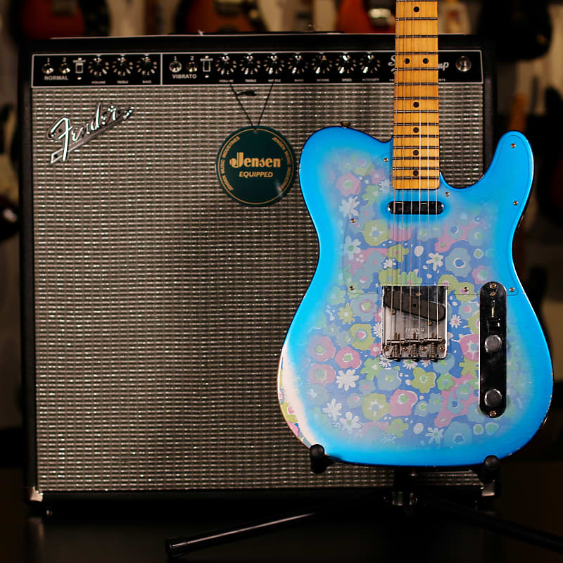 Fender Custom Shop LTD '68 Blue Flower Telecaster Relic 2023 - Blue Floral