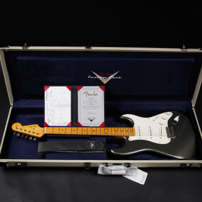 Fender Custom Shop Masterbuilt Todd Krause 1957 / 57 Stratocaster Relic Charcoal Frost Metallic 2023 (R130367) image 3