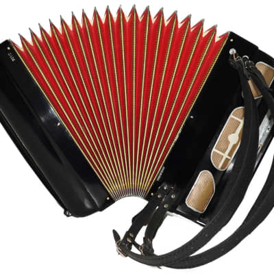 Crucianelli Brevis made in Italy Rare 5 Rows Button Accordion New Straps 2154, Amazing Rich and Powerful sound! image 9