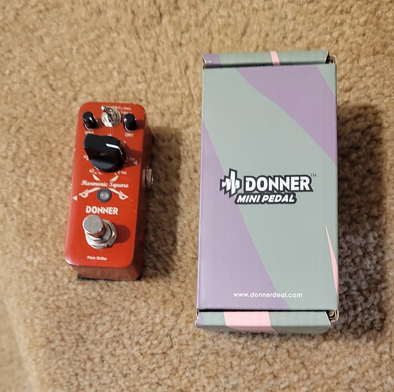 Donnor Donner Octave Guitar Pedal, Harmonic Square Digital Reverb