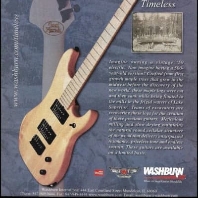 Washburn NX6 Timeless "Lost Forest" N4 Nuno Bettencourt style 2004 image 25