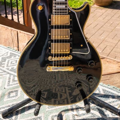 Gibson Custom Shop Historic 3-Pickup '57 Les Paul Custom Black Beauty 2023 Ebony VOS image 3