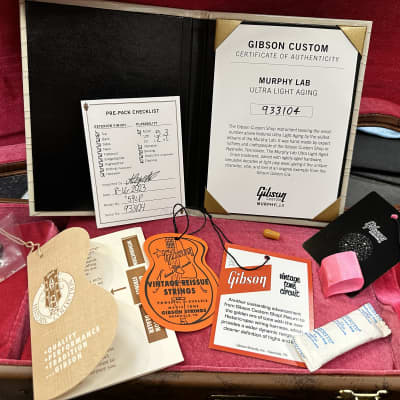 Gibson Custom Shop '59 Les Paul Standard Reissue 2023 Aged Sunrise Teaburst New Unplayed Auth Dlr 8lb10oz #104 image 21