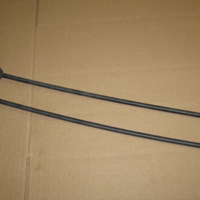 new old stock Gambal Manufacturing GPMR (UG13GPMRX) Percussive Keyboard Mallets (for xylophones and glockenspiels) Black Hard Rubber Ball Heads with Black Synthetic Shafts (with original packaging) from 1990s to early 2000s image 2