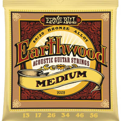 Ernie Ball Earthwood Medium 80/20 Bronze Acoustic Guitar Strings - 13 - 56 image 5