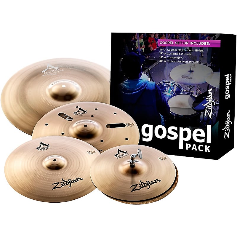 Zildjian A Custom Gospel Cymbal Pack With Free 18" image 1