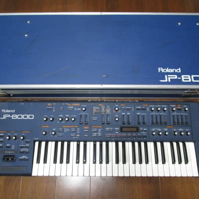 Roland JP-8000 Analog Modelling Synth TESTED w/Case New battery Recap F/S #25
