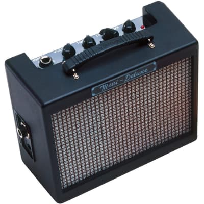Fender Mini Deluxe Amp Battery Powered - Mini Practice Amp Black image 2