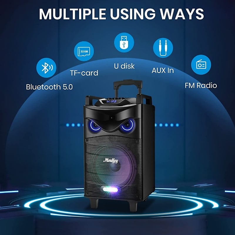 Moukey Karaoke Machine, 10 Woofer Portable PA India