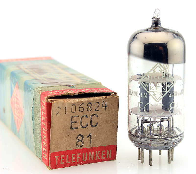 1956 TELEFUNKEN ◇ ECC81 12AT7 NOS VACUUM TUBE