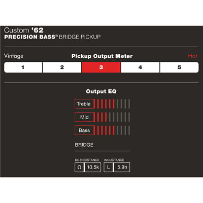 Fender Custom Shop '62 Precision Bass (P Bass) Pickup, Black image 3