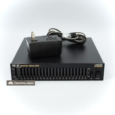 【再値下げ】BOSS GE‐21 GRAPHIC EQUALIZER Boss Pro GE-21 Graphic Equalizer With Adapter Made in Japan