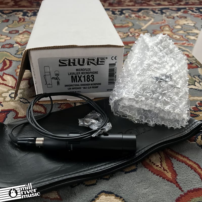Shure MX183 Omnidirectional Condenser Lavalier Microphone- Used