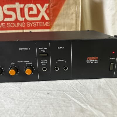 Fostex MODEL 3180 Analog Stereo Spring Reverb Rackmount Unit | Reverb