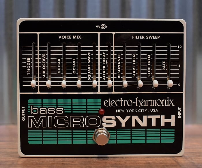 Electro-Harmonix EHX Bass Micro Synth Guitar Effect Pedal | Reverb