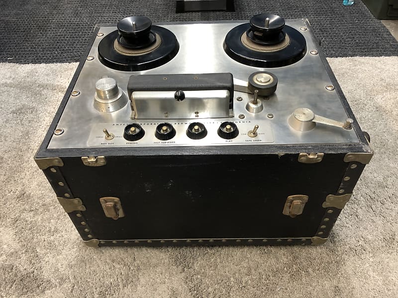 Ampex 351 2 Reel To Reel Tape Transport W/amplifiers
