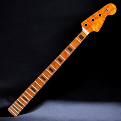 Baguley Aluminum Bass Guitar Neck - Polished Finish, Ghost Inlays