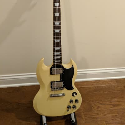 1985 Tokai Grandy SG-60 Aged Vintage White - LOCATED IN THE | Reverb