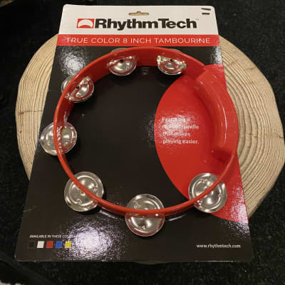 RhythmTech TC4038 True Color 8" Tambourine w/ Nickel Jingles image 1