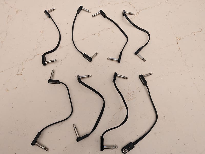 EBS Pedal Patch Cable Bundle set of 8 Reverb