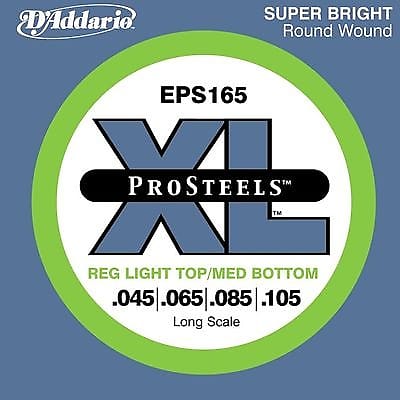 D'Addario ProSteels EPS165 Light Top/Medium Bottom Long Scale Bass 45-105 image 1