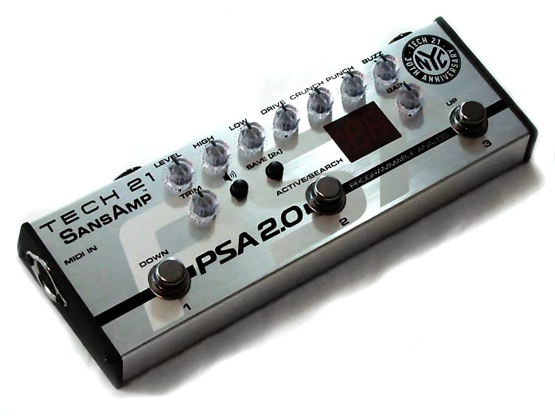 Used Tech 21 SansAmp PSA 2.0 Analog Programmable Preamp Guitar Effects Pedal