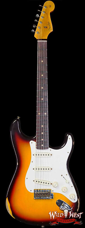 Fender Custom Shop Limited Edition 1959 59' Stratocaster Relic Super Faded Chocolate 3-Color Sunburst image 1