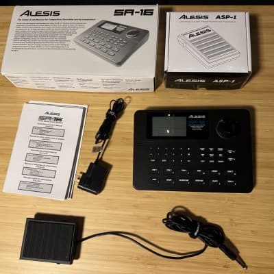 Alesis SR-16 Drum Machine WITH ASP-1 Footswitch Pedal