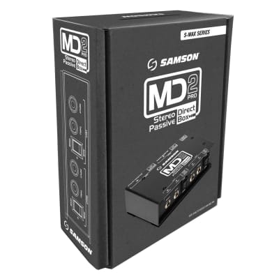 Samson MD2 Pro Stereo Passive Direct Box for Acoustic Guitar, Bass, and Drums image 5