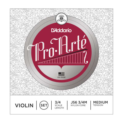 D’Addario Pro-Arte Violin String Set 3/4 Scale Medium Tension image 1