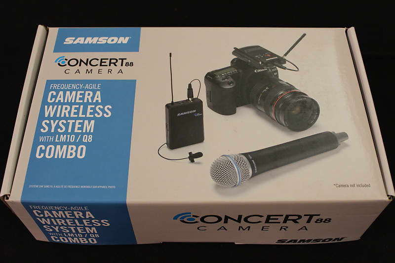 Samson Concert 88 Camera Combo System (D Band) with Q8 Hand Mic and LM10 lav Mic Open Box image 1