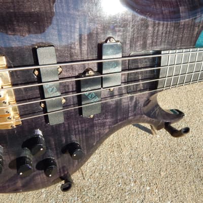 ESP Forest TCM Bass NAMM Show Prototype Trans Black Early Example Rare image 7