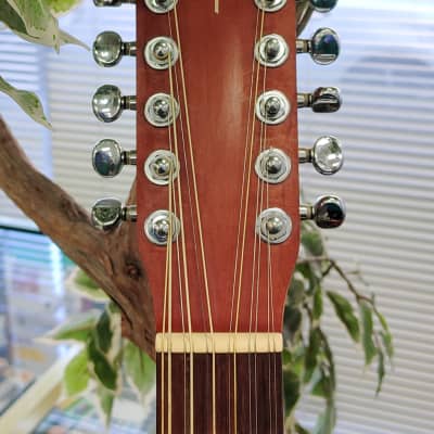 Art & Lutherie 12-String Cedar Antique Burst Acoustic Guitar w/ Hard Case image 11