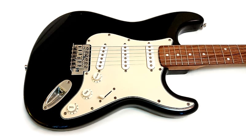 SQUIER STRATOCASTER by Fender 'Jet Black' Year 2000 Edition