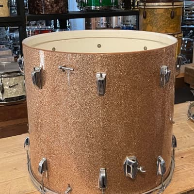1960's Ludwig 20" Champagne Sparkle Floor Tom 18x20 image 17