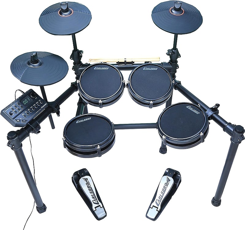 Carlsbro 7-Piece Full Electronic Electric Mesh Drum Kit Set | Reverb