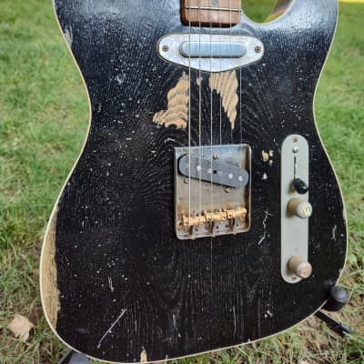 TG Guitars Custom Telecaster The Sleeper Made from Old Growth Wormy Ash from 1880 Barn Beam image 3