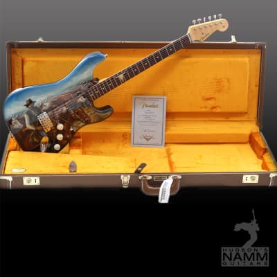 2011 Fender Custom Cowboy & Cattle Strat NOS Todd Krause Masterbuilt Hand Painted by Dan Lawrence NEW! image 11