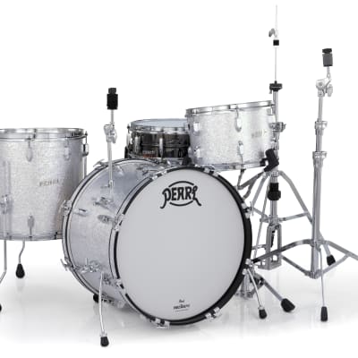 Pearl President Deluxe Silver Sparkle 3pc Kit Shell Pack +GigBags 20x14 12x8 14x14 Drums Authorized Dealer image 4