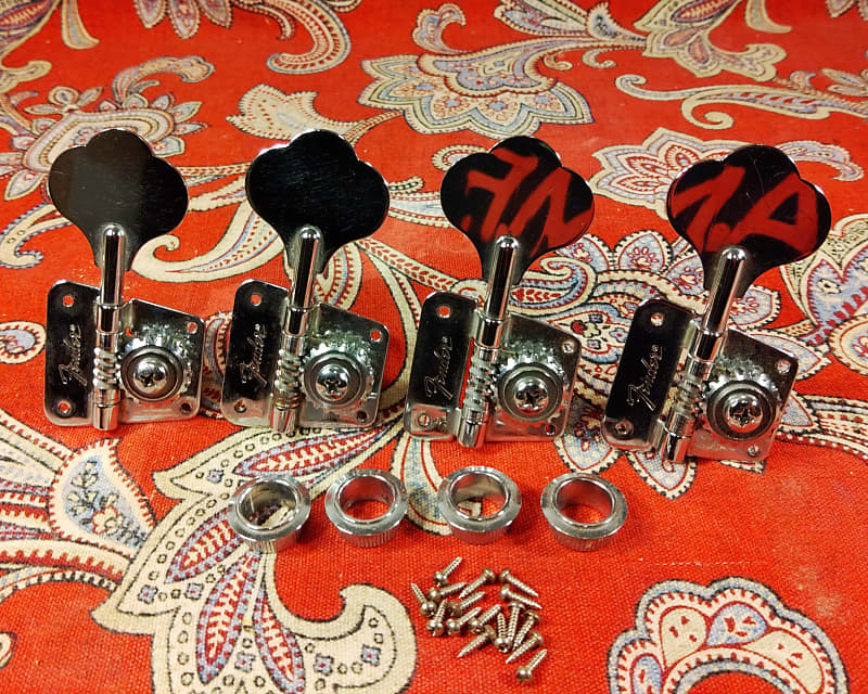 VINTAGE LATE 1970s FENDER BASS TUNERS w/ FERRULES & SCREWS Reverb