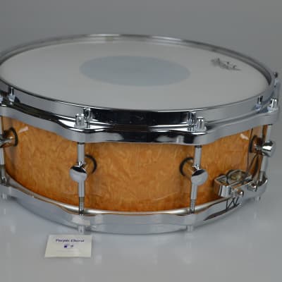 Sonor Delite snare drum S1405M Birdseye Amber 14" x 5" image 9