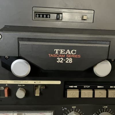 PLEASE READ!! TEAC TASCAM 32-2B 1/4 10.5 inch 2-Track Half Track Reel to Reel  Tape Deck Recorder 1980s - Black